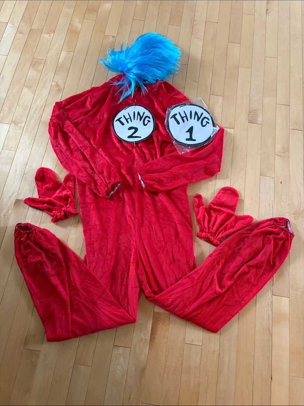 Dr Seuss Thing 1 or Thing 2 Costume Set